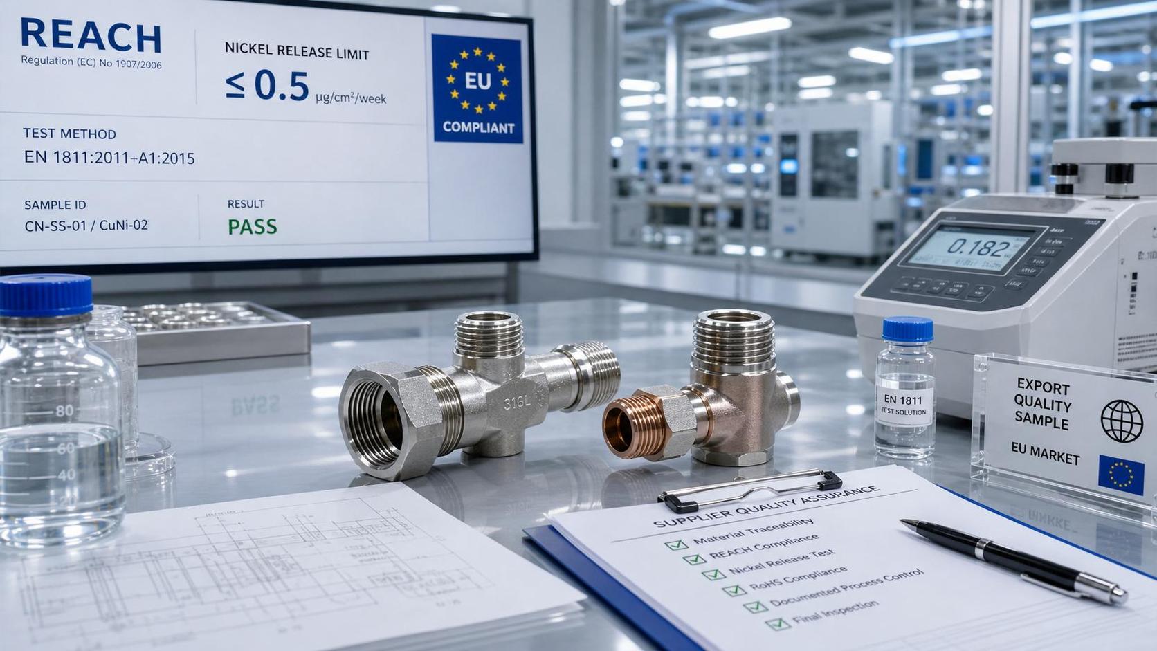 EU REACH Tightens Nickel Release Limit for Precision Fittings