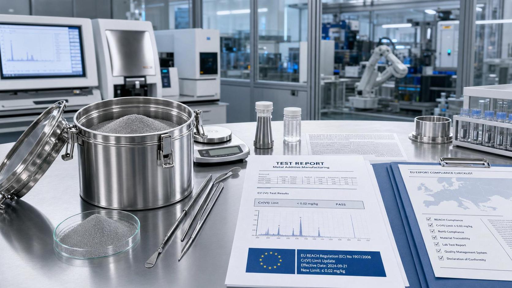 EU Tightens REACH Limit for Cr(VI) in 3D Metal Powders