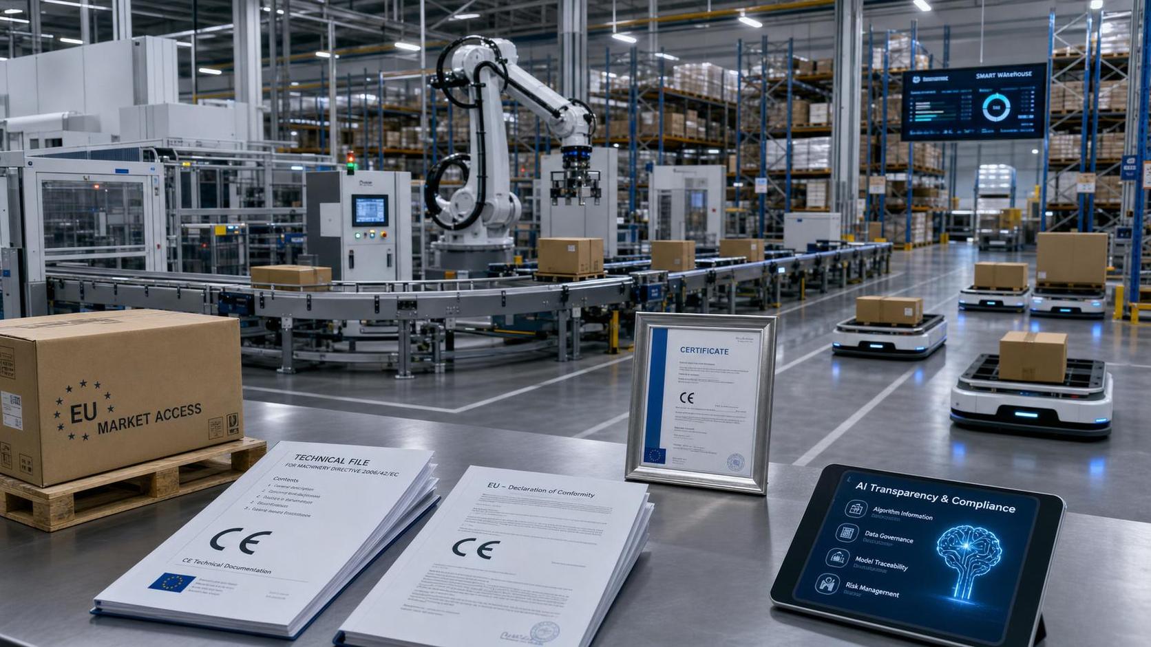 EU CE Rule Takes Effect for AI Transparency in Smart Warehousing