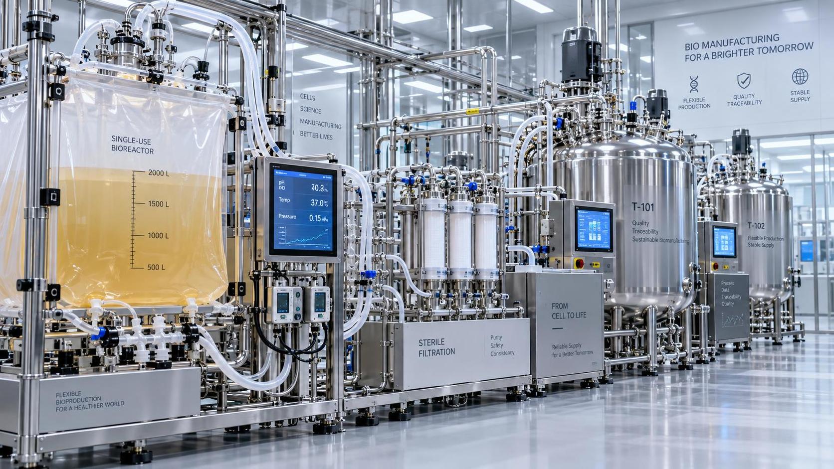 What is driving biomanufacturing investment in Europe?