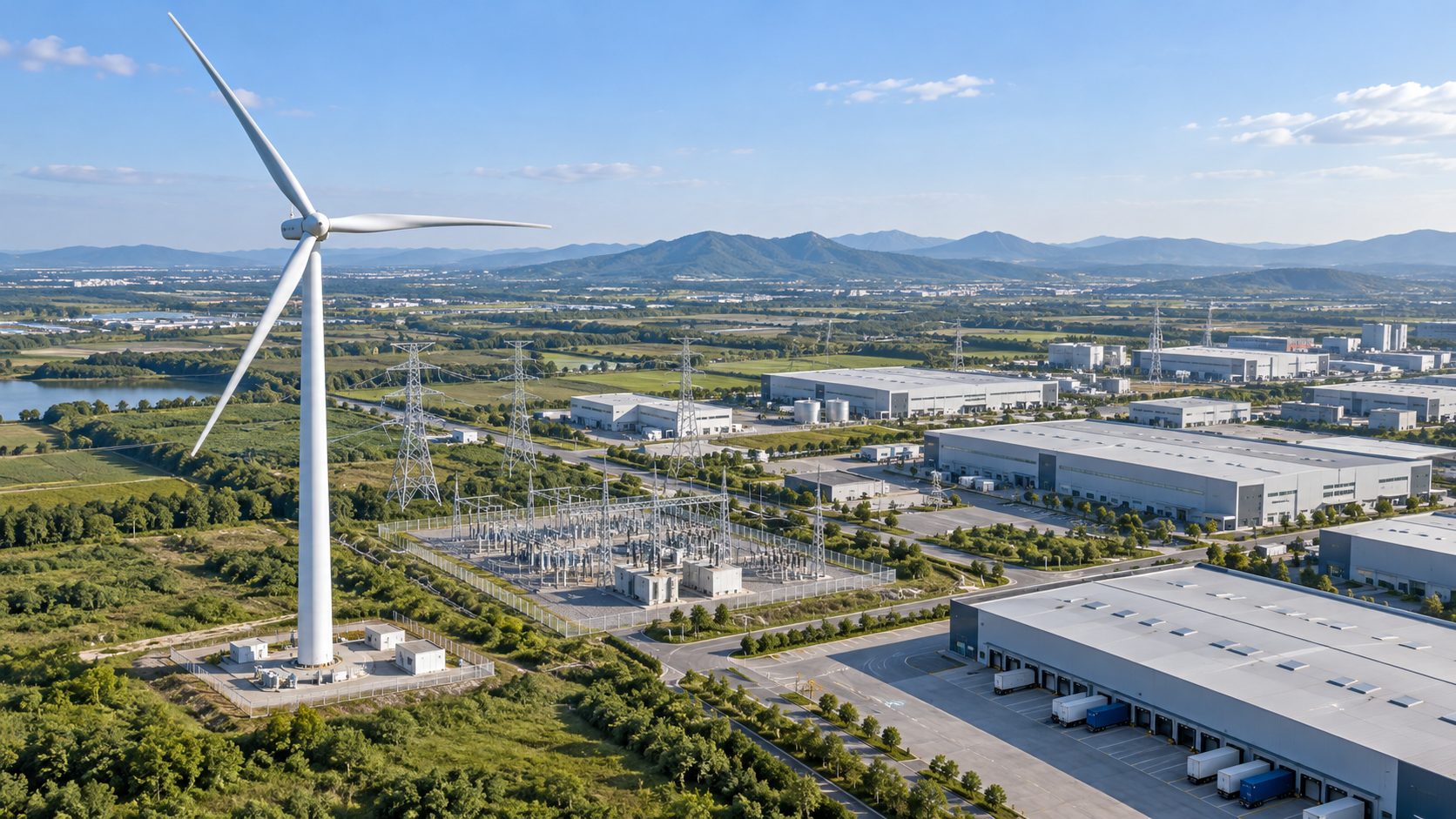 When does wind energy become cost-effective for industrial sites?