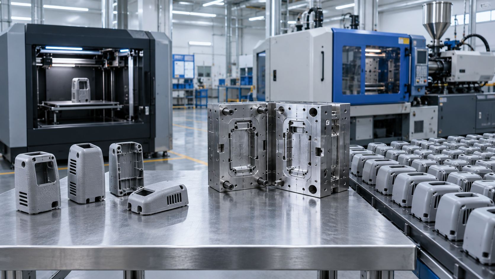 When does additive manufacturing cost less than injection molding?