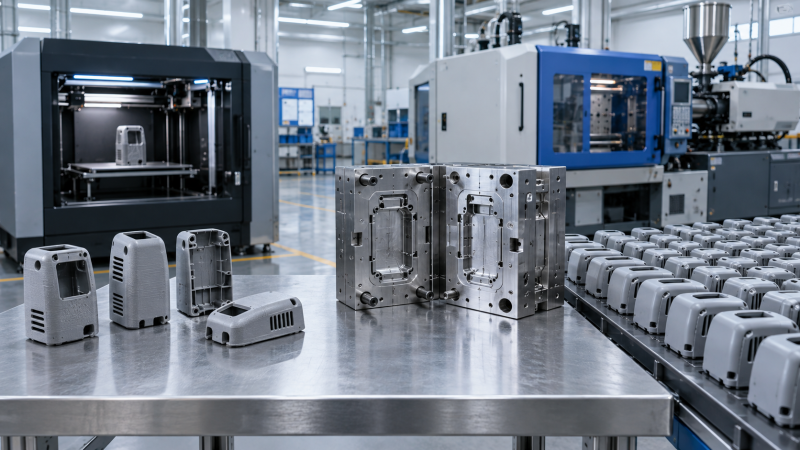 When does additive manufacturing cost less than injection molding?