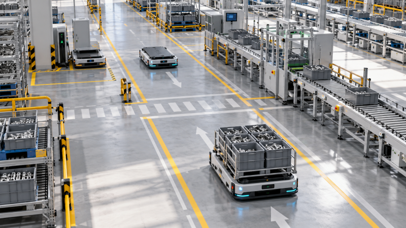 How to size fleets of automated guided vehicles for factories