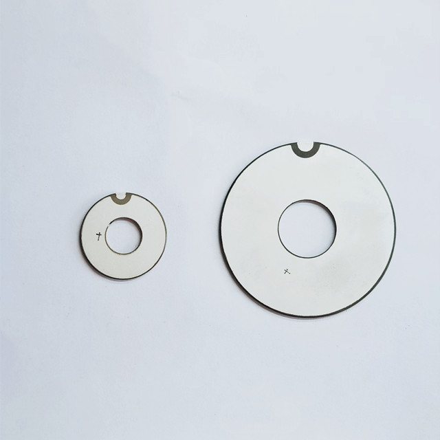 Wrap Around Electrode 1.25MHz Piezo Ring Big Dimension Thin Thickness