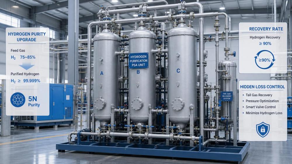 PSA Recovery Rate: Hidden Hydrogen Losses in Purity Upgrade Systems PSA Recovery Rate: Hidden Hydrogen Losses in Purity Upgrade Systems