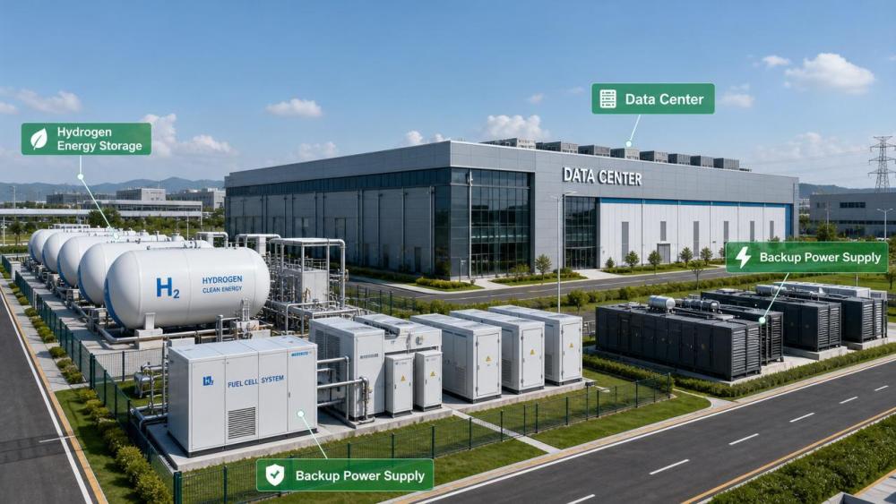 Hydrogen Energy Storage for Data Centers: Backup Power Tradeoffs