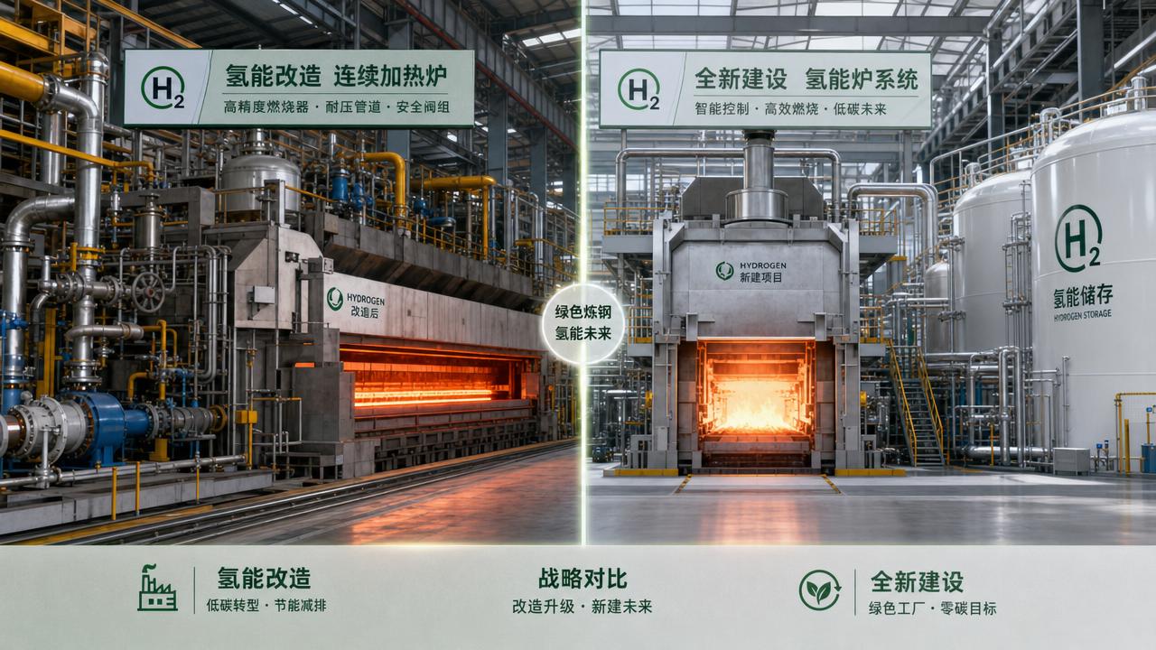 Industrial Hydrogen for Green Steel: Burner Retrofit or New Build?