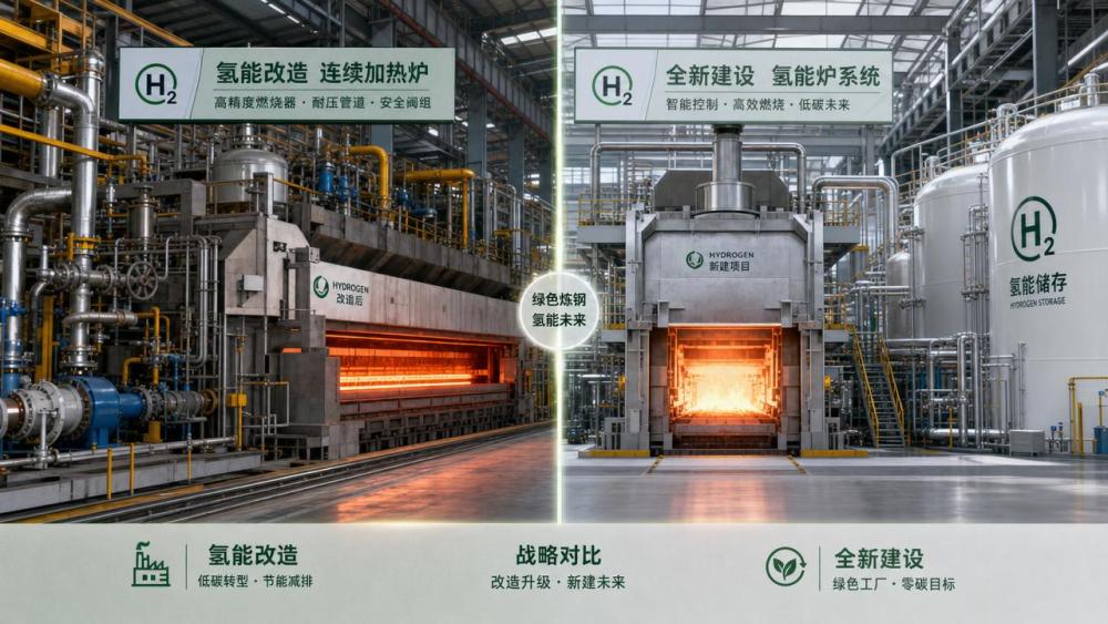 Industrial Hydrogen for Green Steel: Burner Retrofit or New Build?