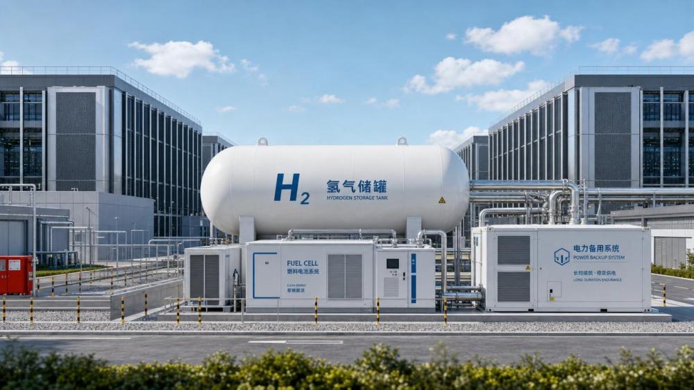 Hydrogen Energy Storage for Data Centers: Backup Power Cost vs Uptime
