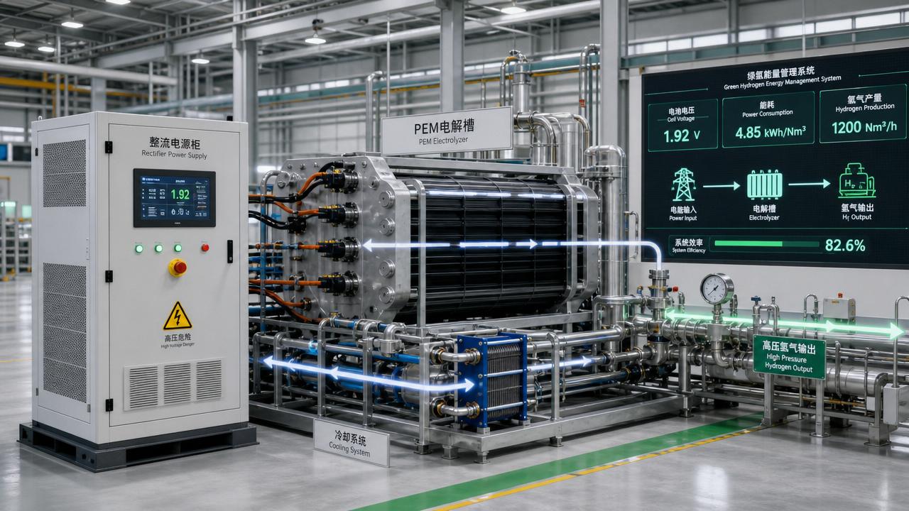 How Cell Voltage Efficiency Impacts PEM Power Use