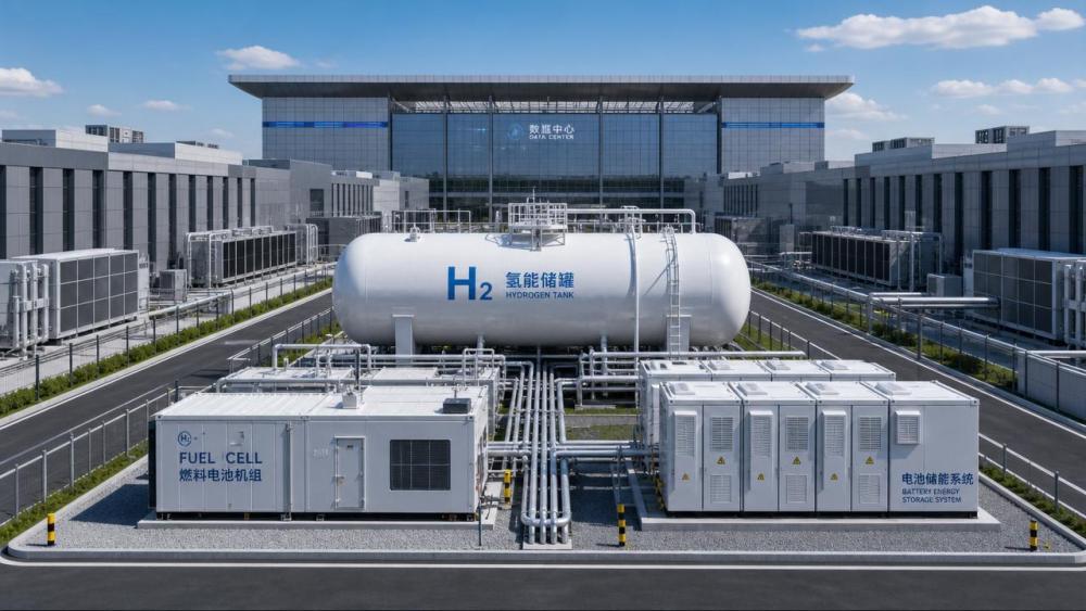Hydrogen Energy Storage for Data Centers: Backup Power Limits and Design Choices