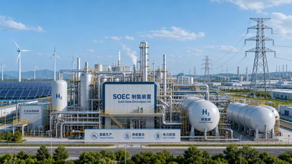 Utility-Scale Power Transition and the Case for SOEC Efficiency