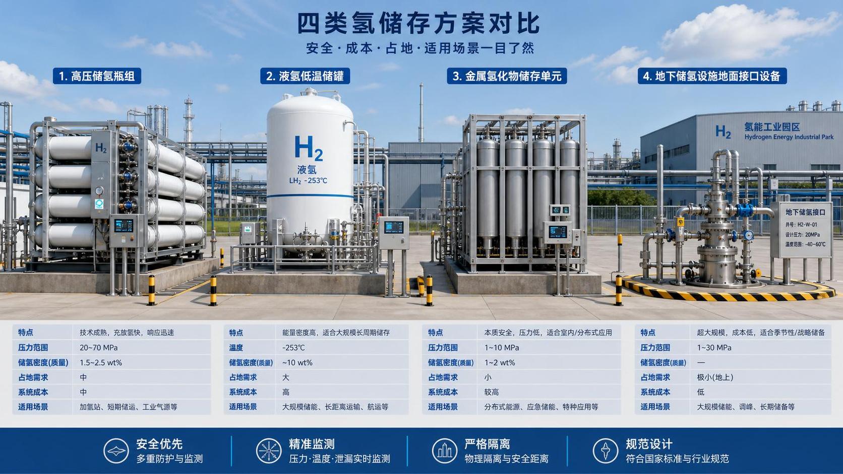 How to Compare Hydrogen Storage Solutions by Cost, Safety, and Footprint