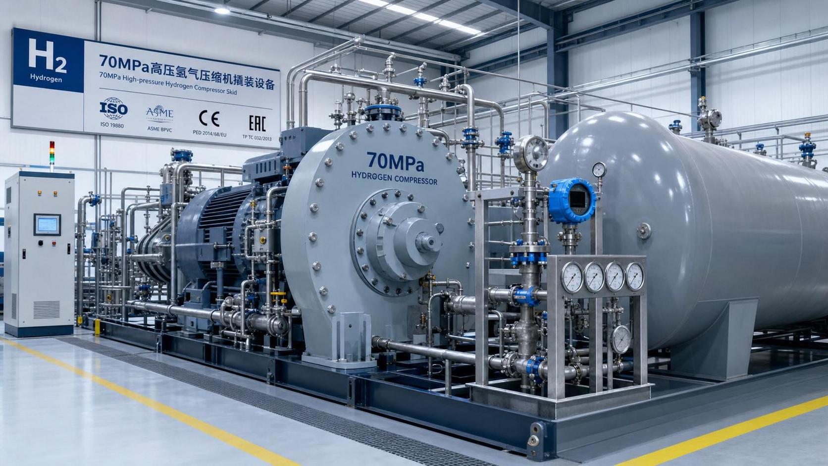 DOE Sets ASME Div 3 Rule for 70MPa H2 Compressors