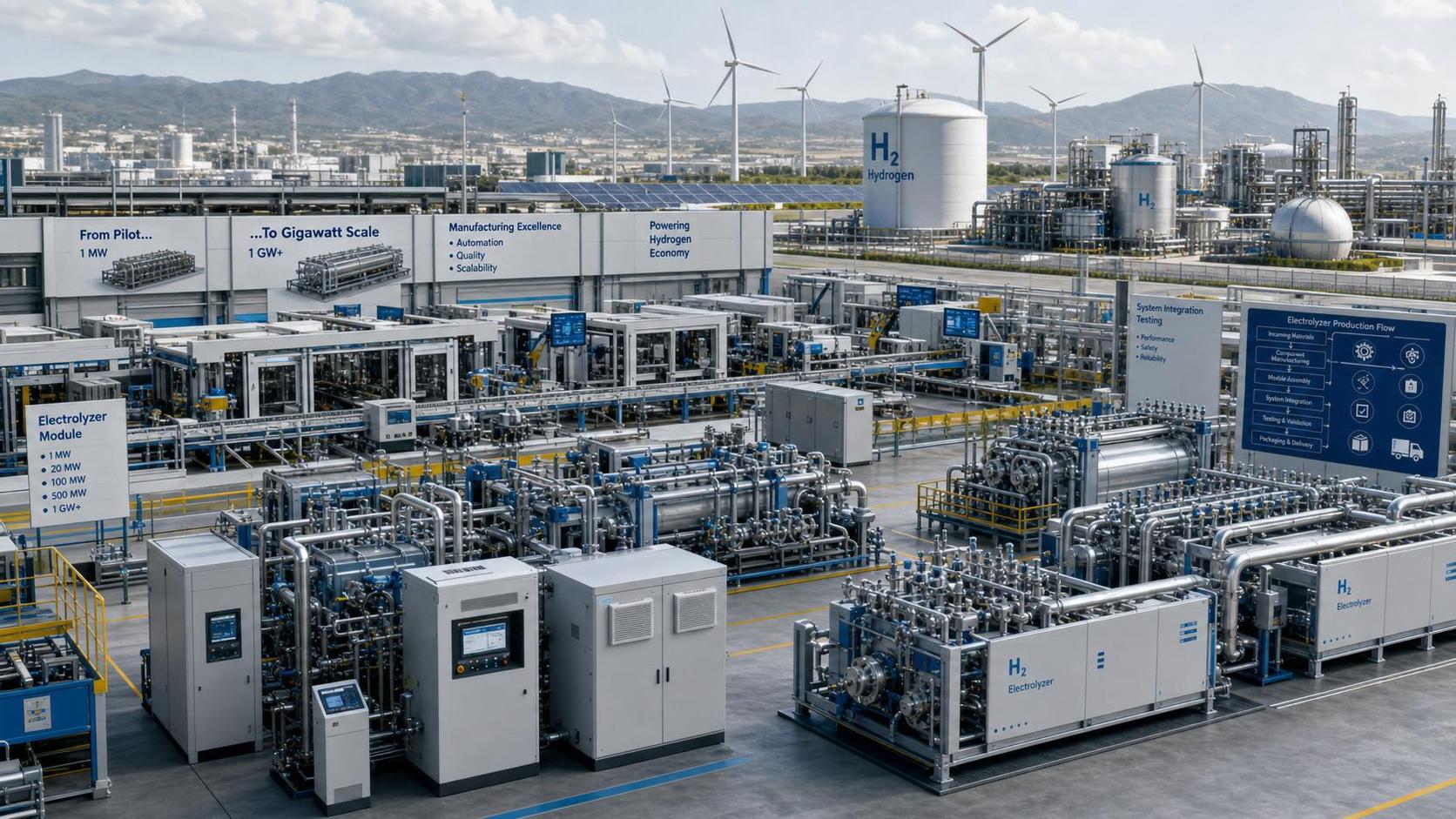 Electrolyzer Scale Up: Key Bottlenecks in Moving From Pilot to Gigawatt Output