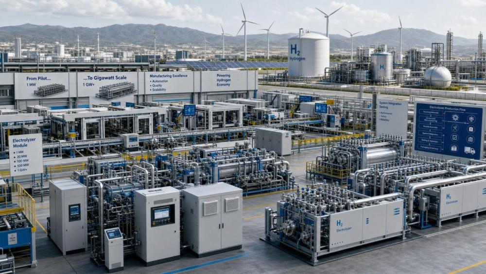 Electrolyzer Scale Up: Key Bottlenecks in Moving From Pilot to Gigawatt Output