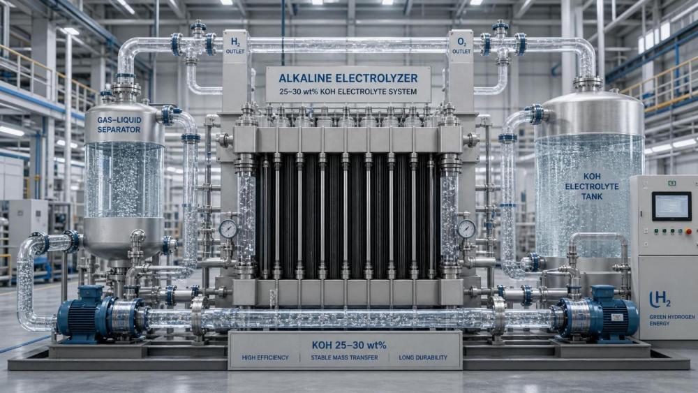 KOH Electrolyte Concentration: What Range Delivers Stable ALK Efficiency? KOH Electrolyte Concentration: What Range Delivers Stable ALK Efficiency?