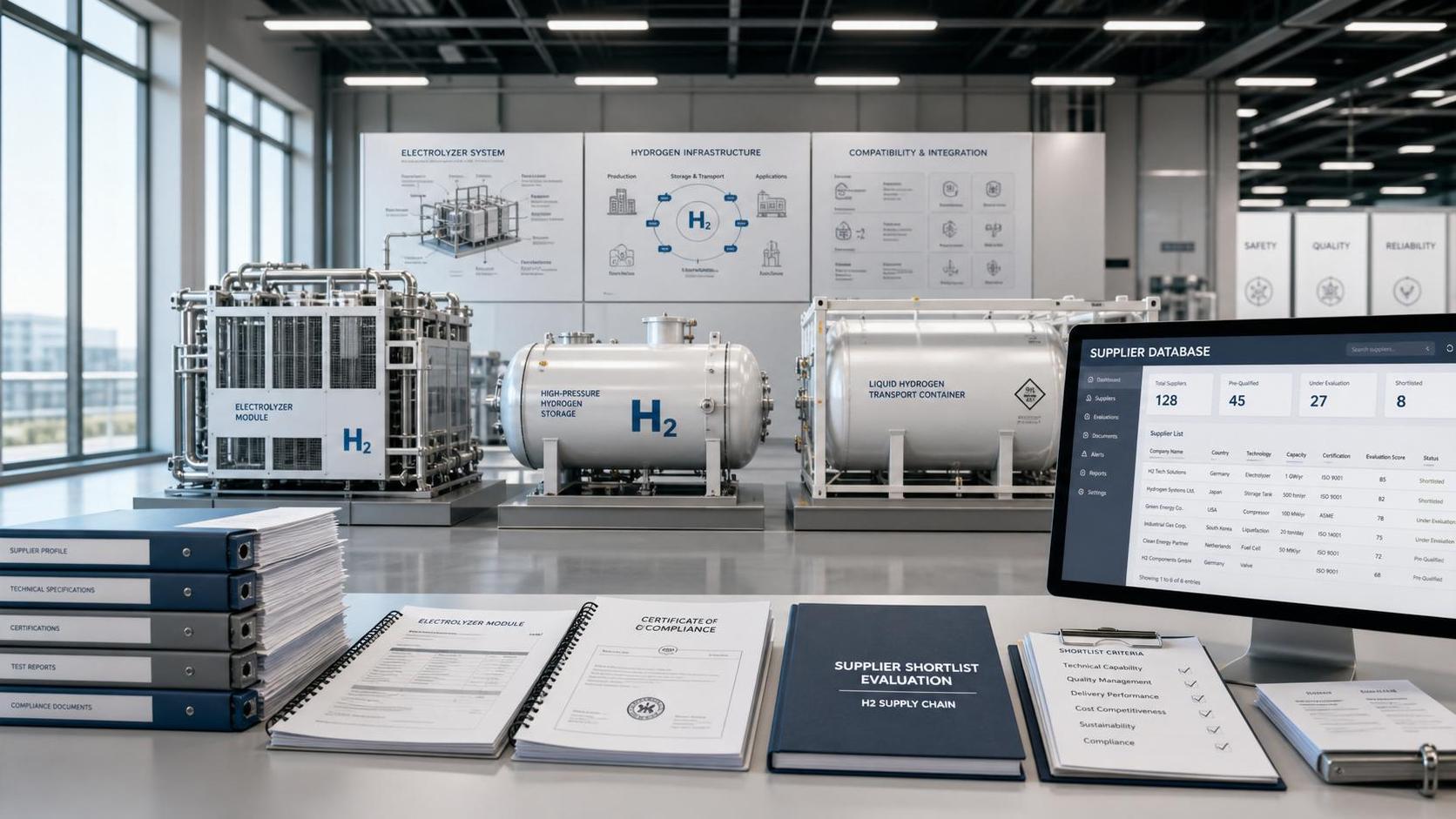 How to Use a Hydrogen Technology Supplier Database for Shortlisting