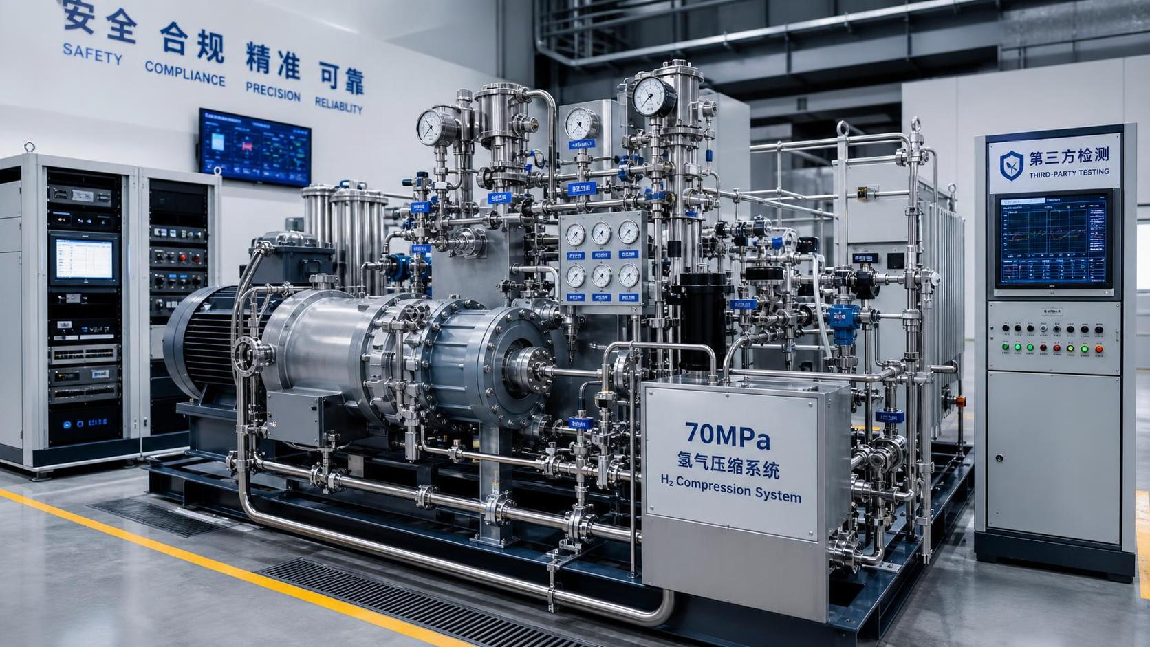 DOE Sets UL 6251-2026 Rule for 70MPa H2 Compressors