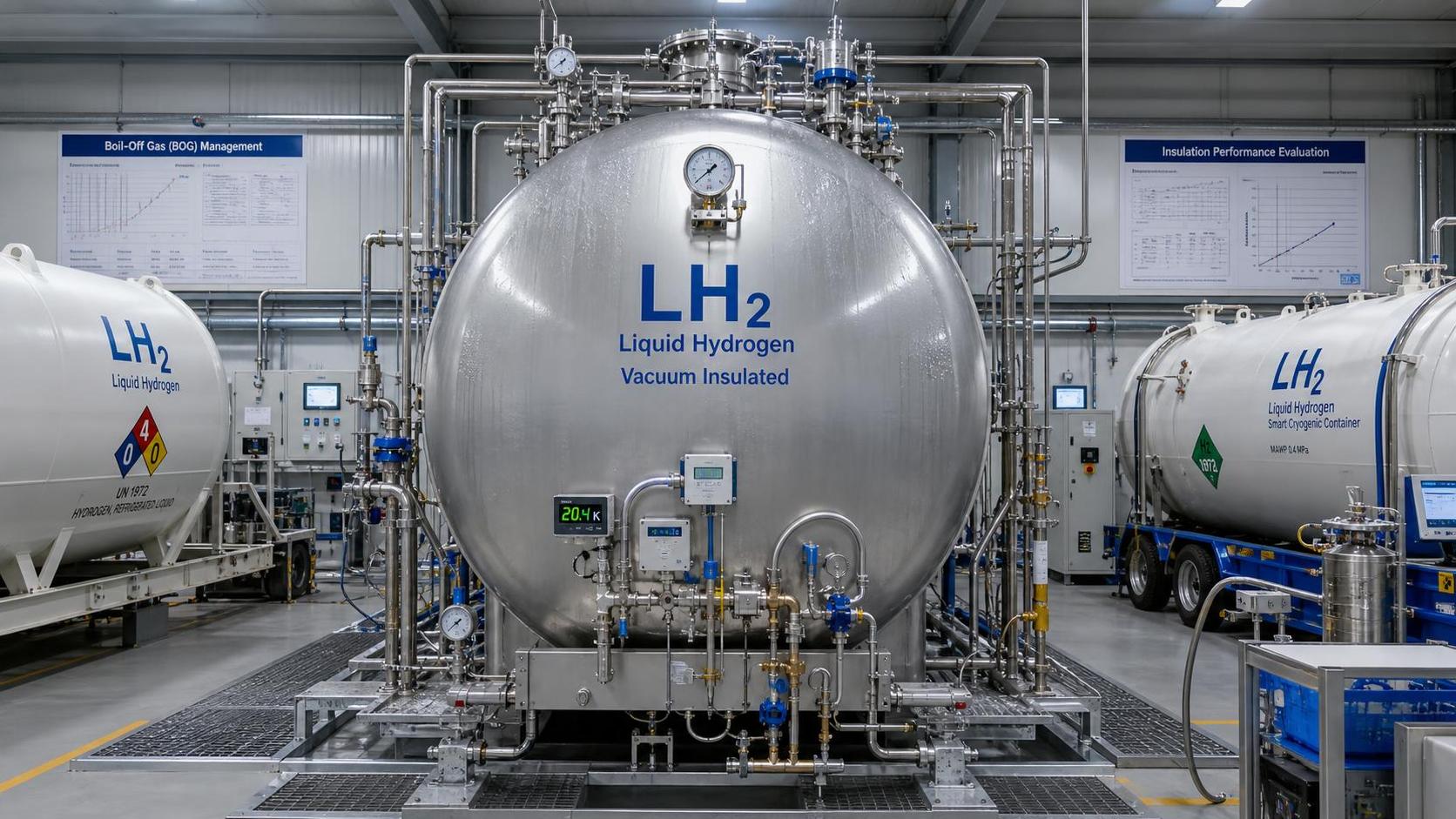 How to compare boil-off rate in vacuum insulated cryogenic vessels for hydrogen