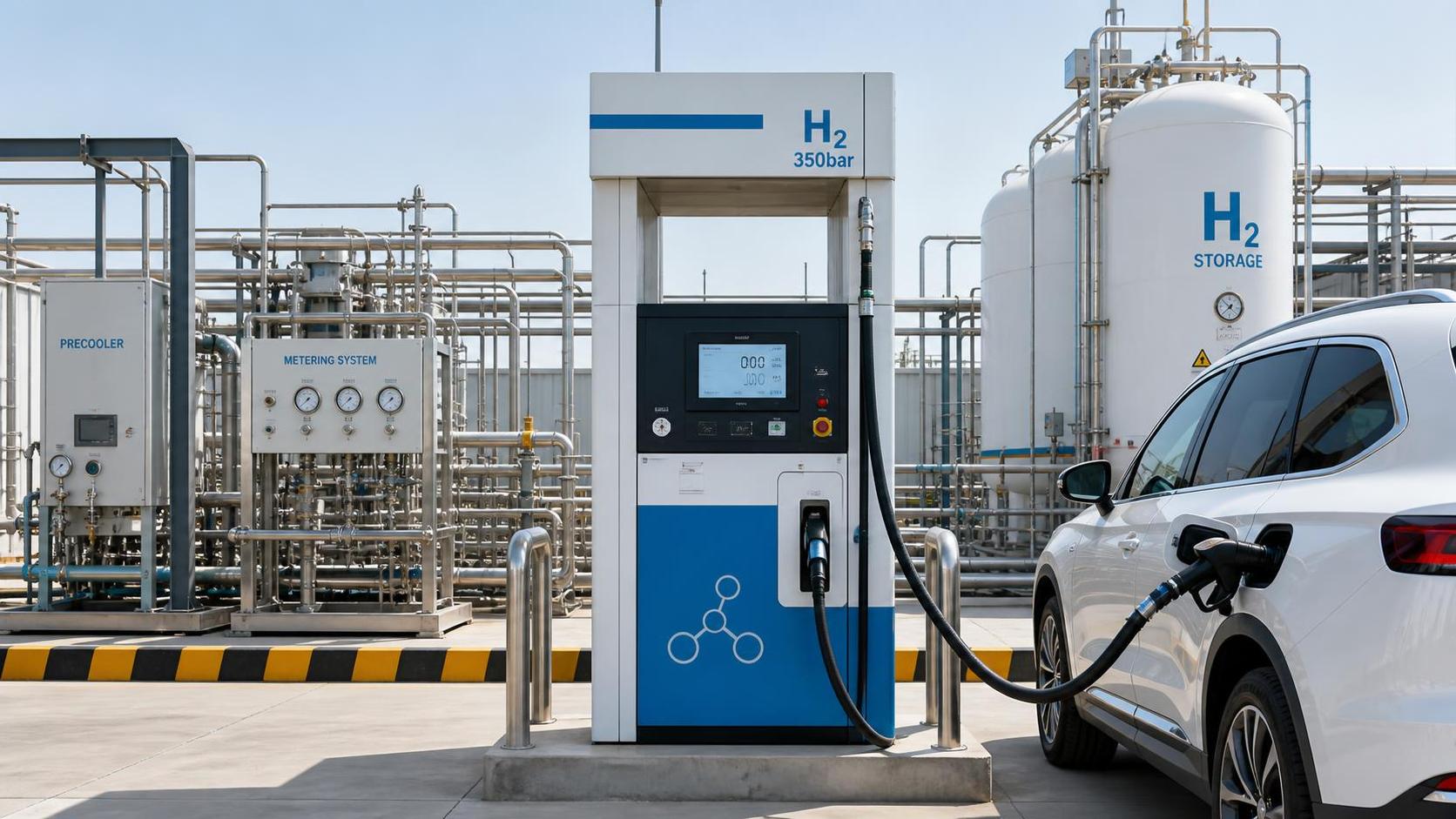 What determines the cost of hydrogen dispenser units for a station?