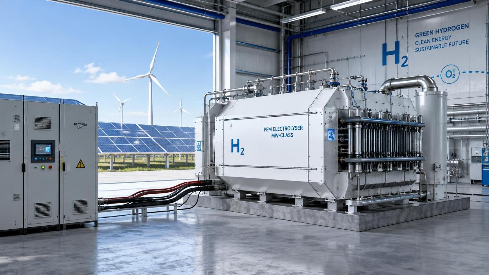 How electricity cost shapes hydrogen costs in megawatt PEM electrolyzers