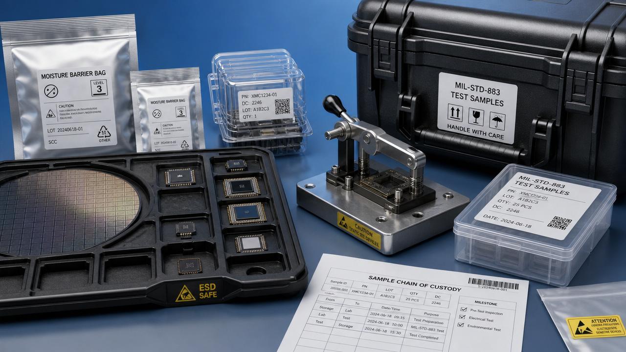 MIL-STD-883 microcircuit testing failures often start with sample handling