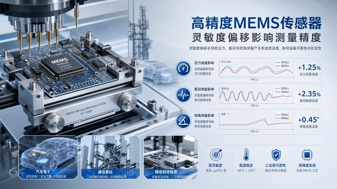 MEMS sensor sensitivity errors that skew field test results