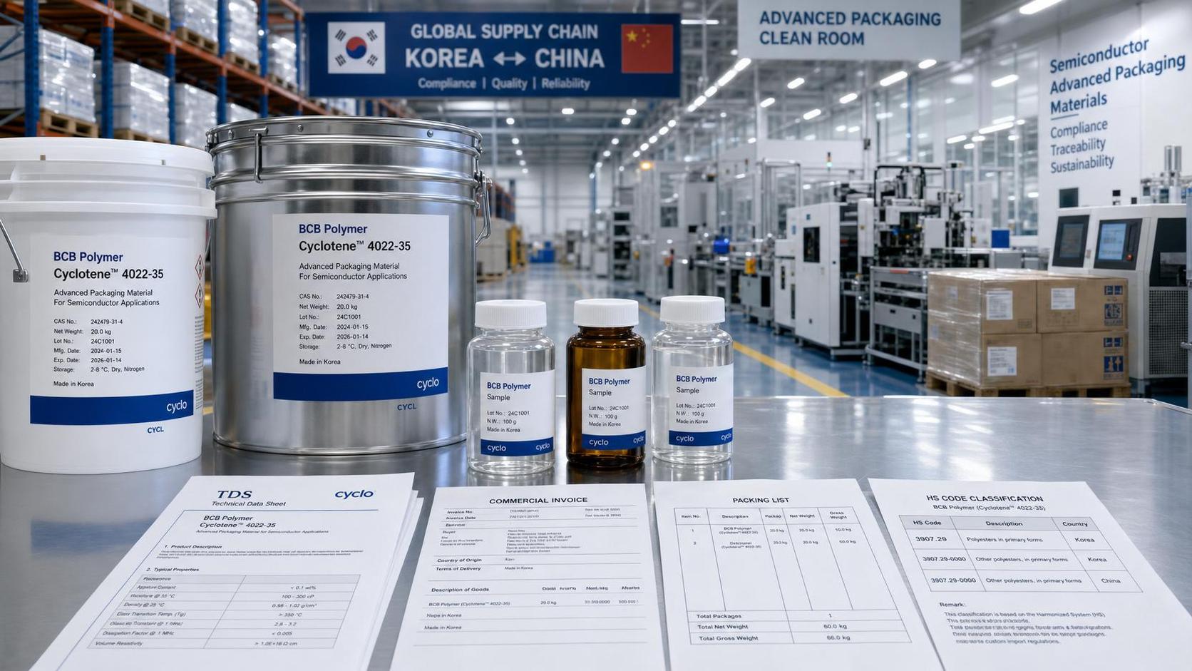 Korea Customs Clarifies HS Code for BCB Packaging Polymers