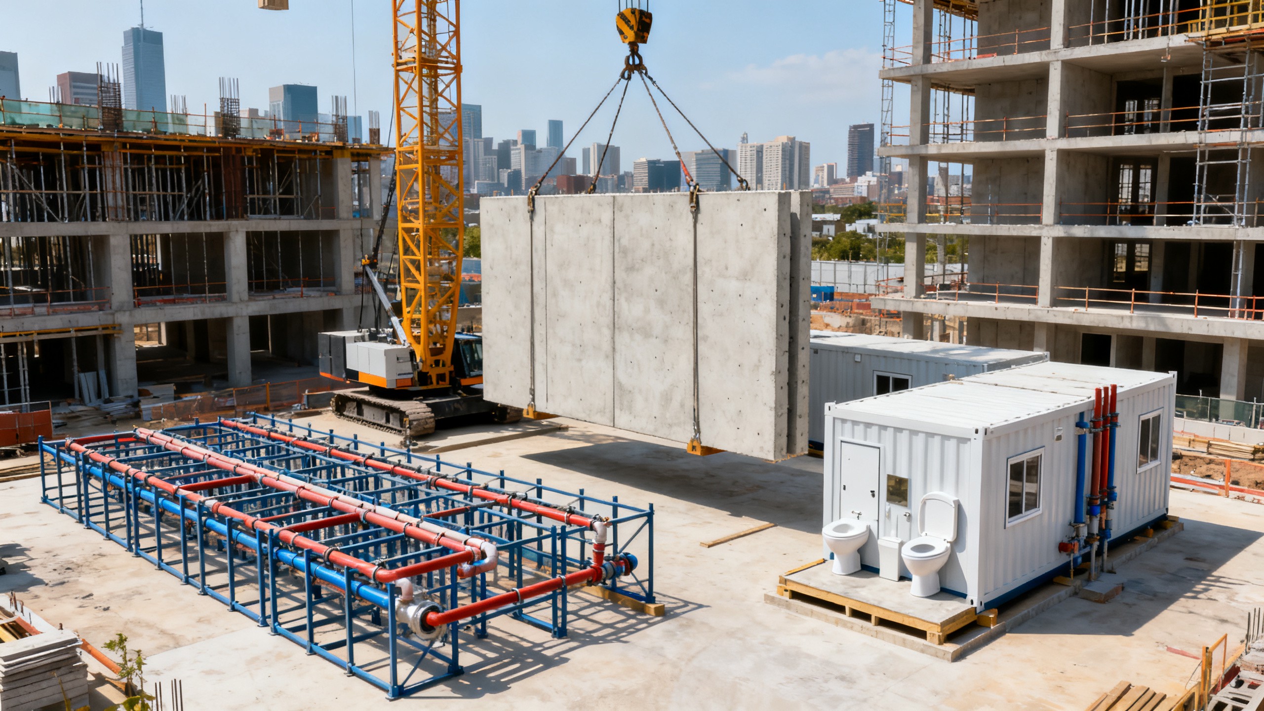 Which prefabricated construction techniques save the most labor?