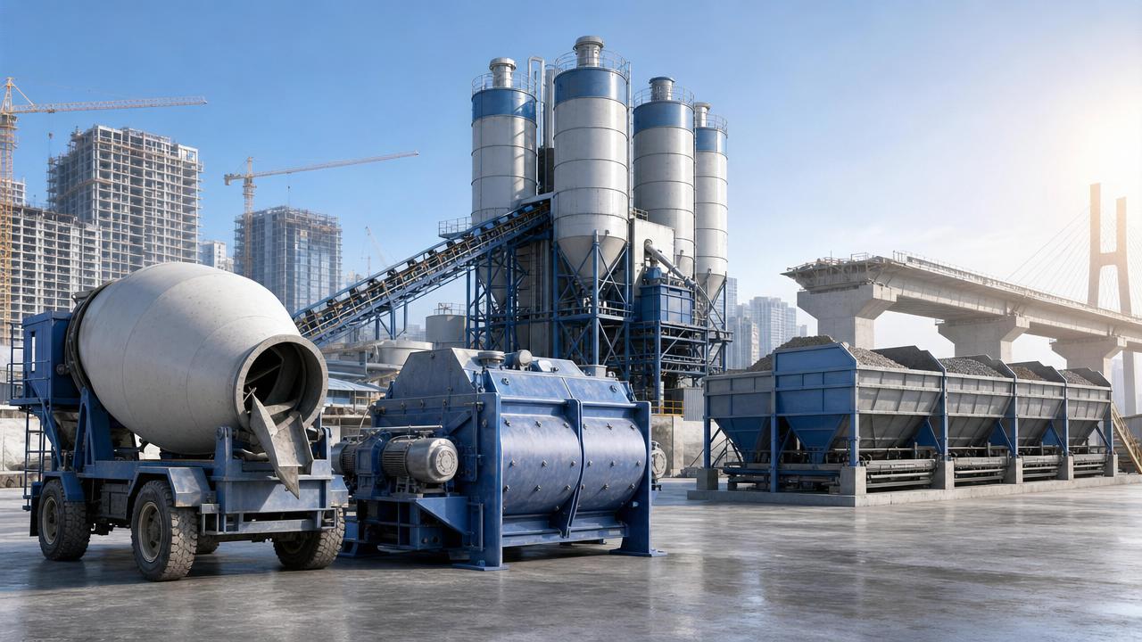 Concrete Mixers for Construction: Drum or Twin-Shaft?