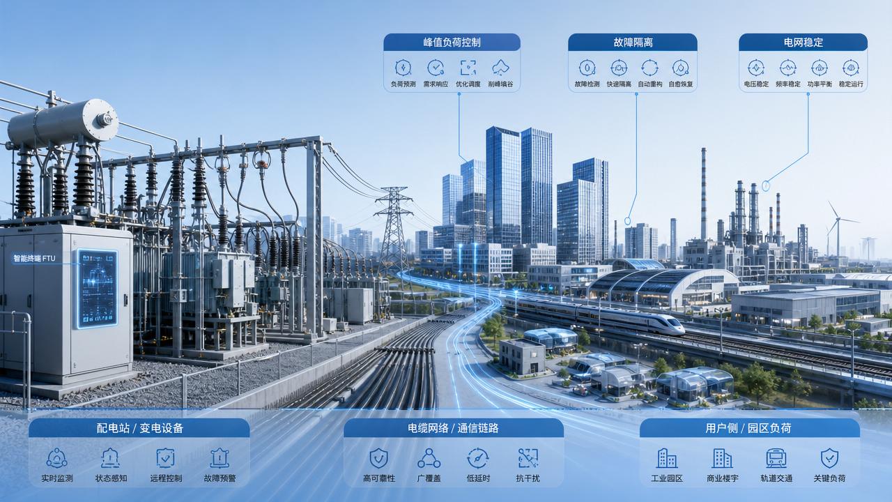 Smart Grids Solutions for Peak Load Control and Grid Stability
