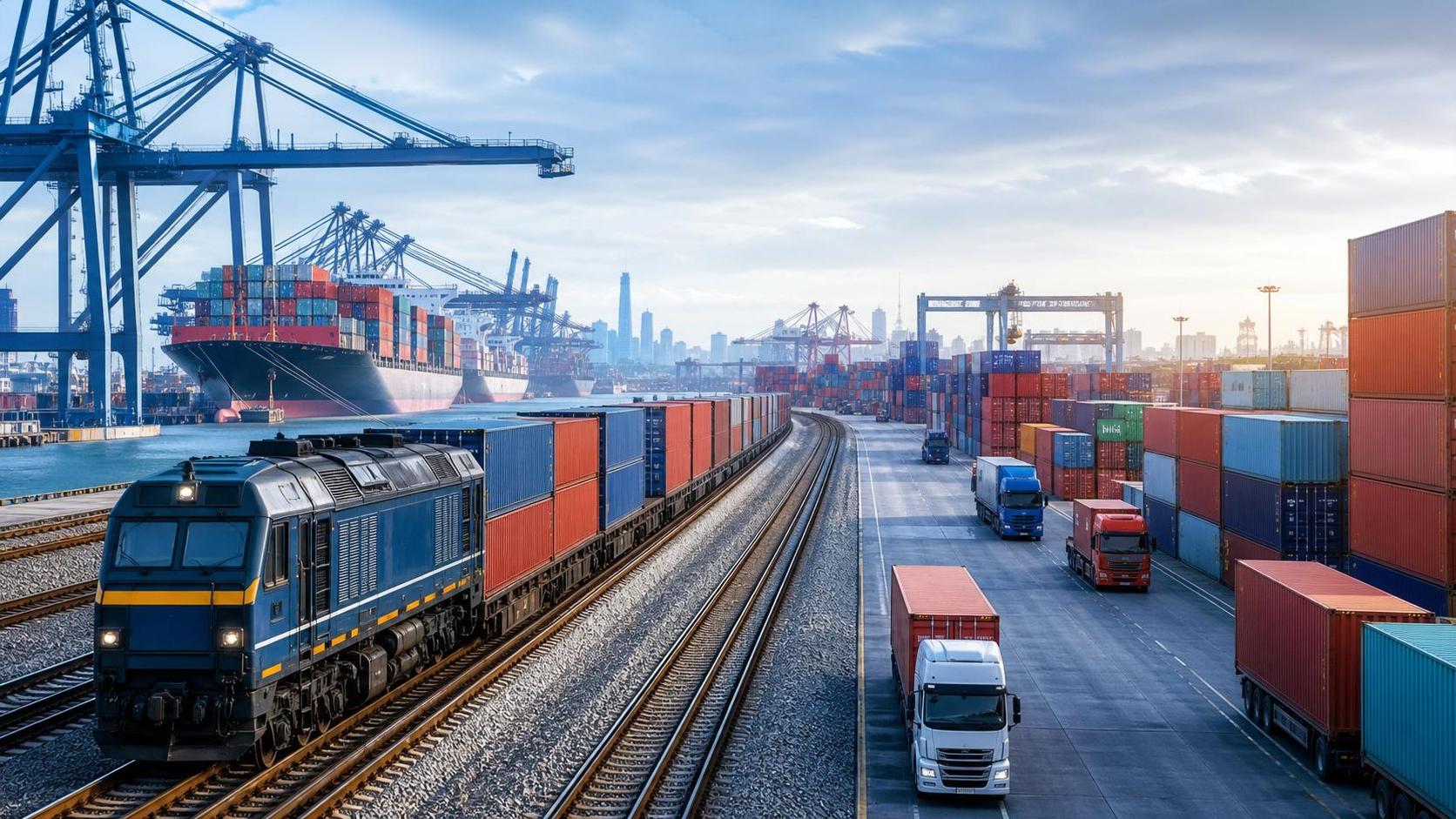Railway Logistics for Ports: When Rail Outperforms Road on Cost and Throughput