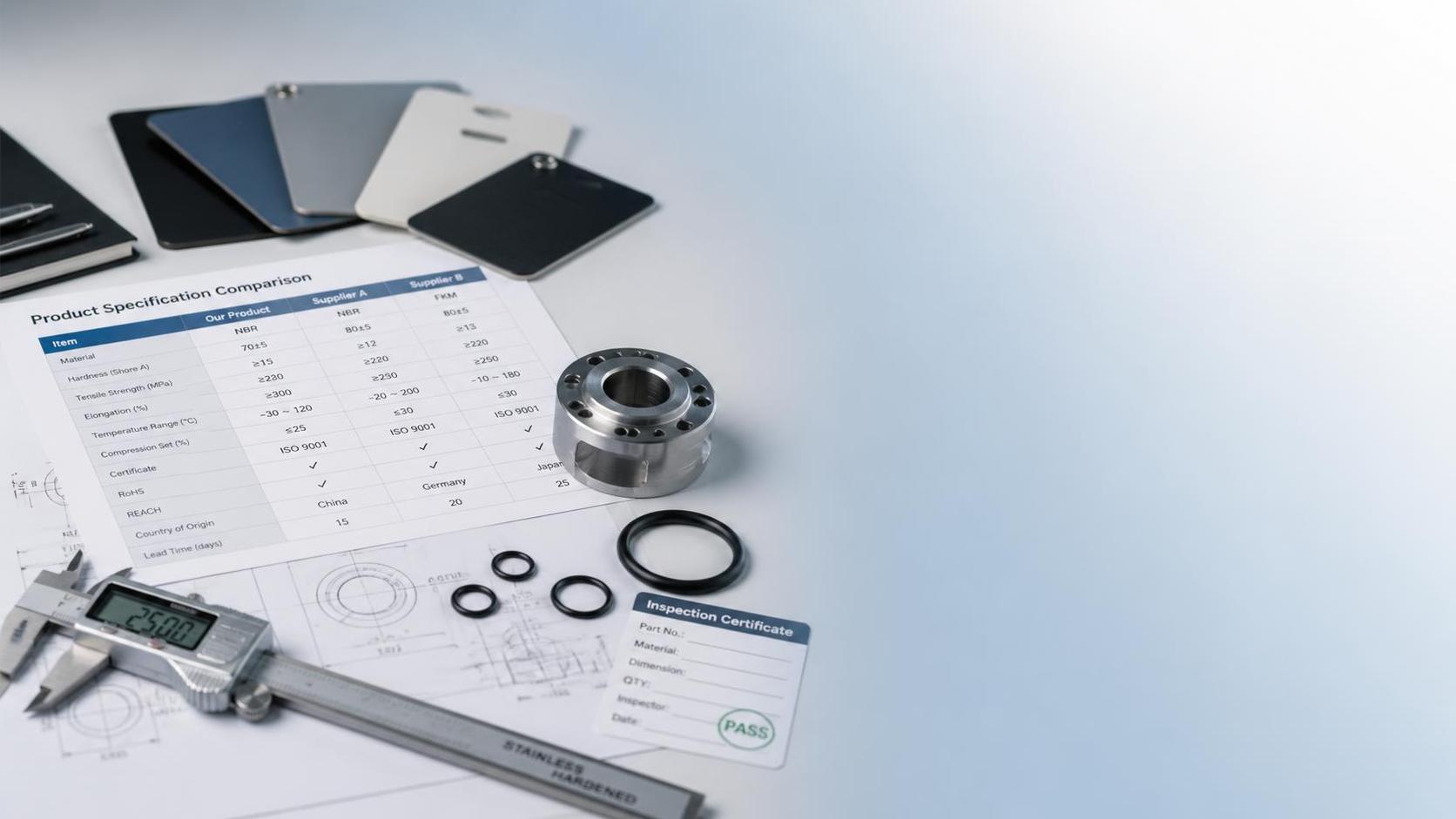 How to use a product specification reference to compare suppliers