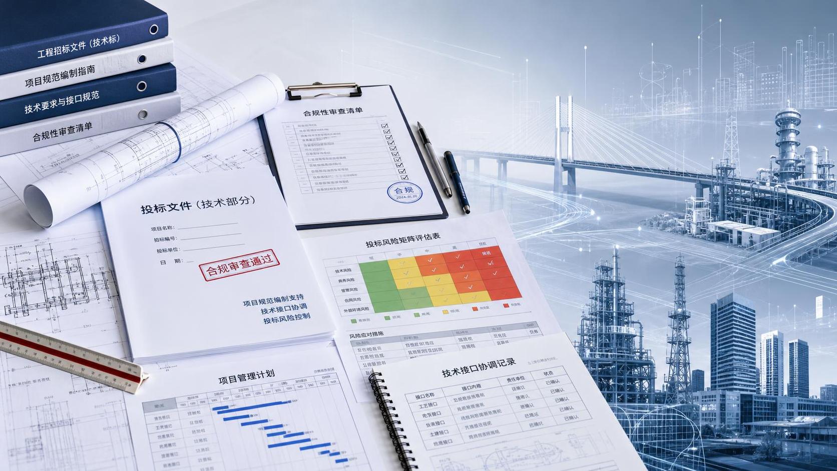 When does project specification preparation support reduce bid risk?