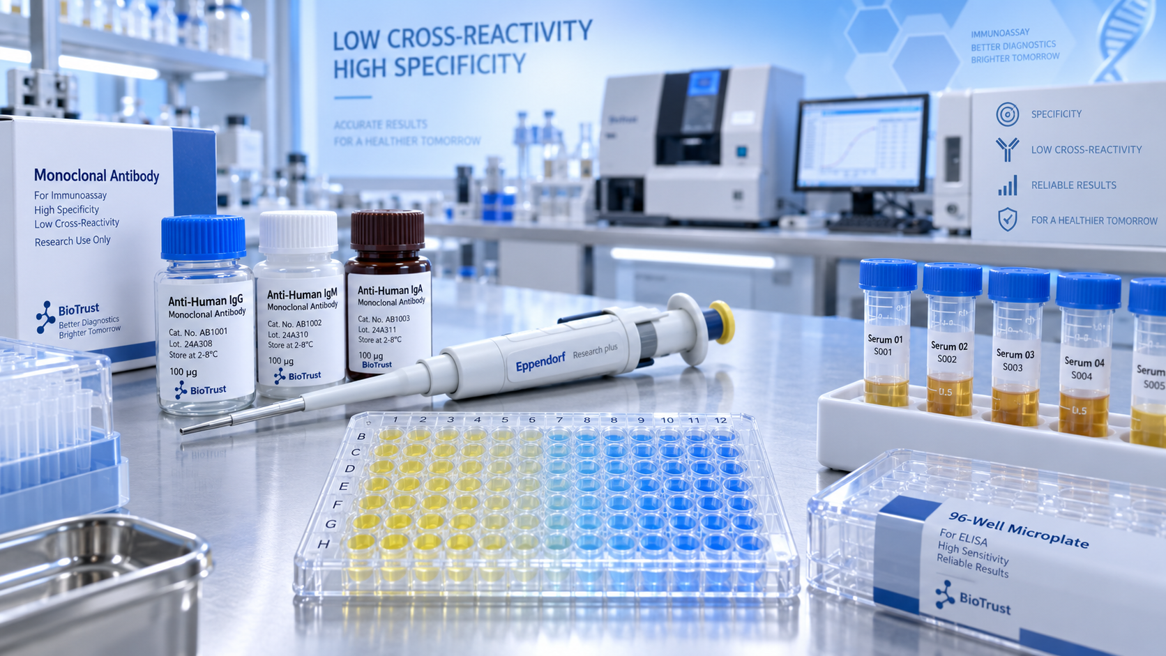 How to choose antibodies for diagnostics with low cross-reactivity