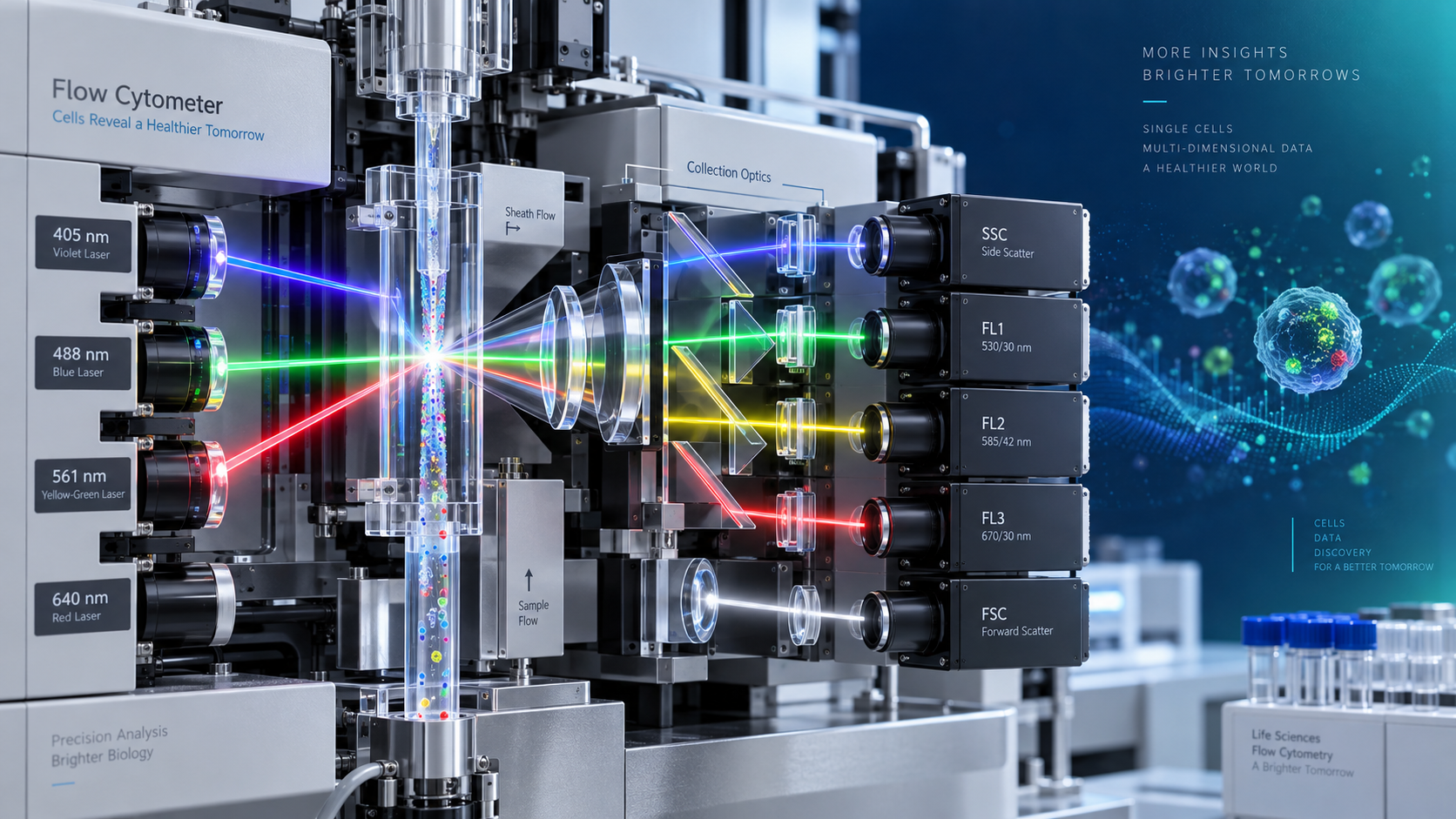 How laser technology affects sensitivity in flow cytometry