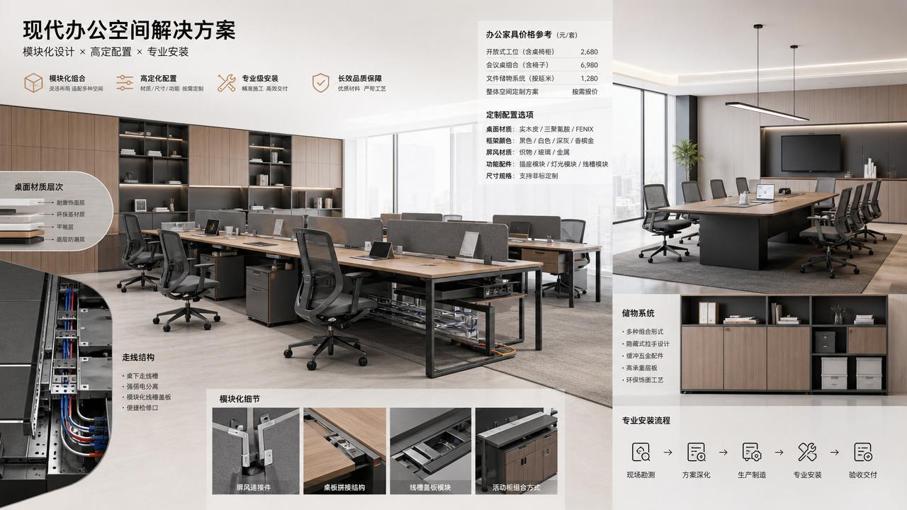 What Drives Office Furniture Price in Large Workspace Projects