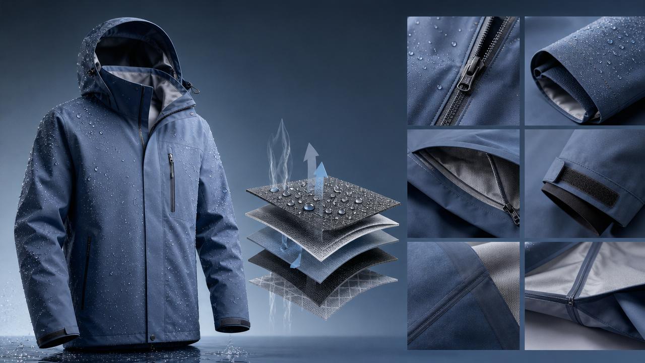 Breathable Outdoor Clothing for Wet and Active Conditions