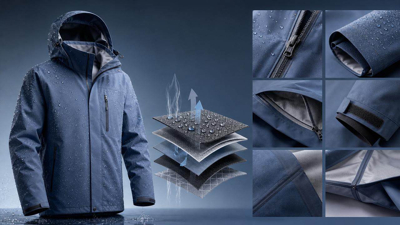 Breathable Outdoor Clothing for Wet and Active Conditions