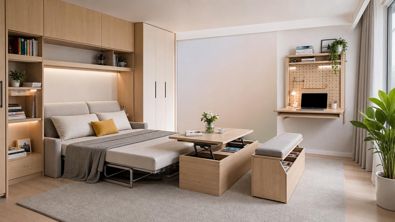 Multifunctional Home Furniture for Small-Space Layouts