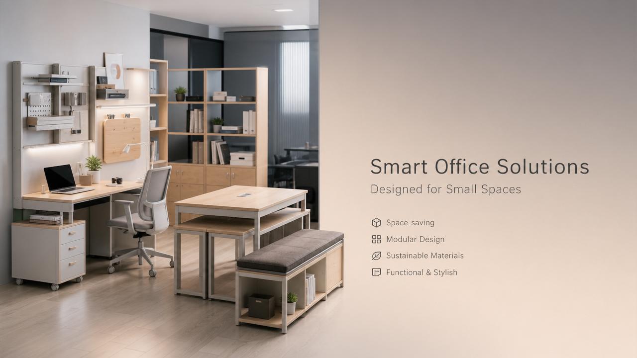 How Space-Saving Home Furniture Improves Small Office Layouts