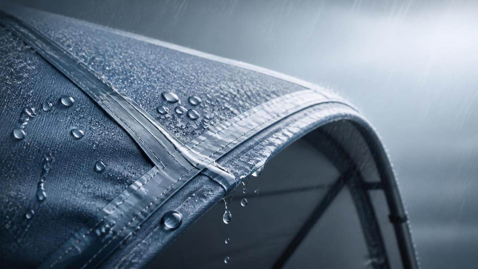 How to tell if waterproof outdoor fabric will hold up in heavy rain