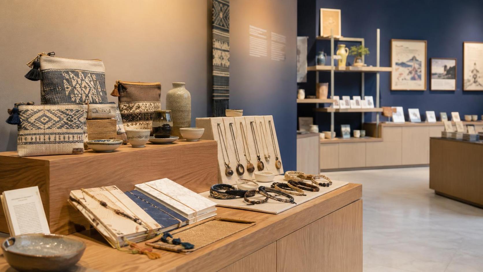 What makes handmade gifts for museums suitable for gift shops?