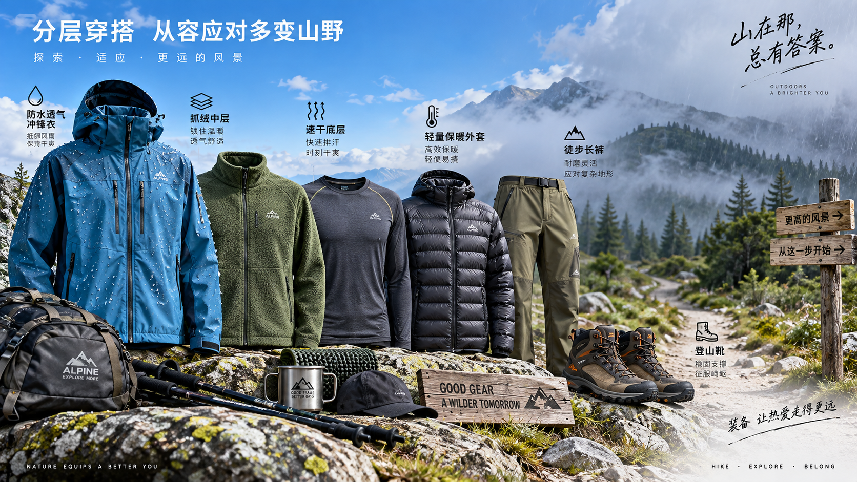 How to choose functional apparel for hiking in changing weather