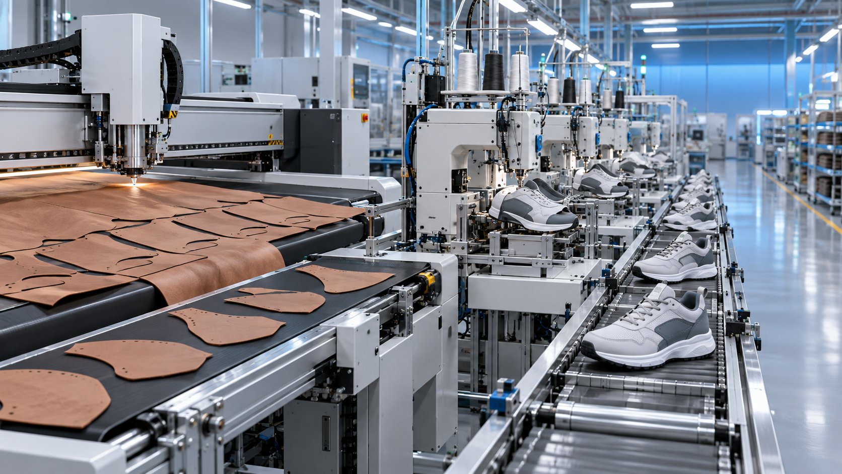 When smart footwear machinery reduces labor costs in shoe factories