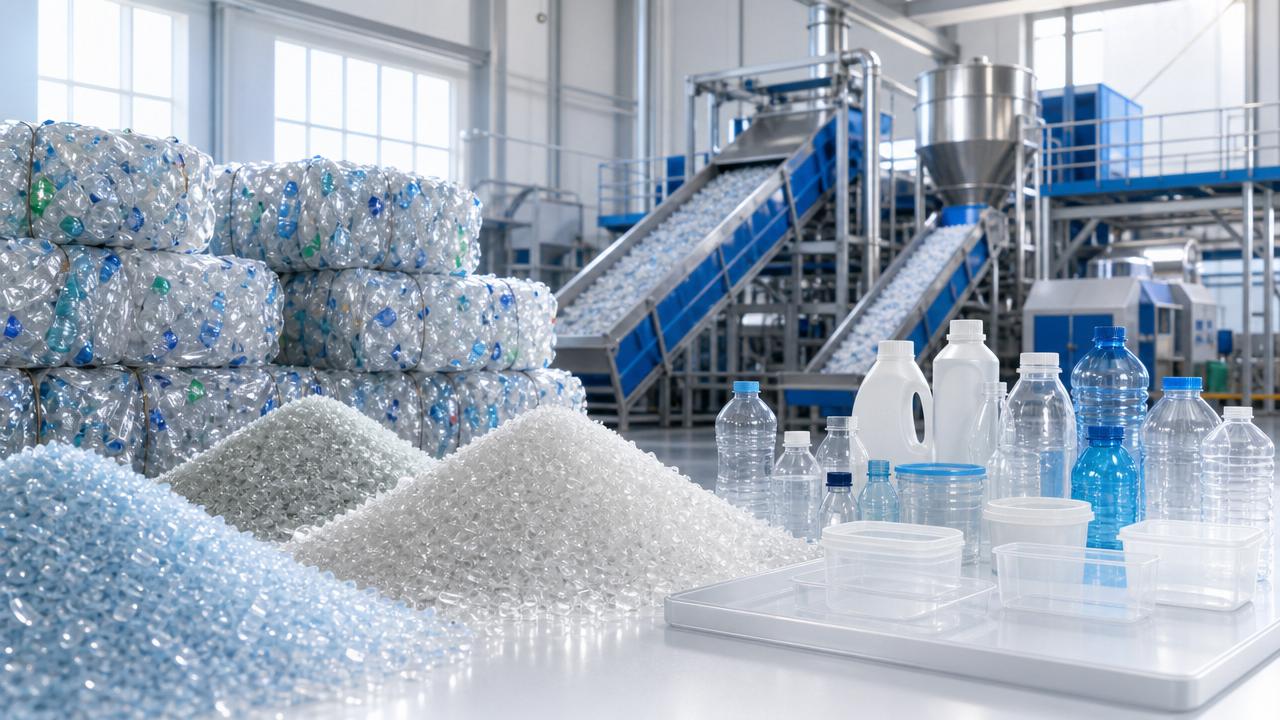 What is driving the recycled plastics market in Asia?