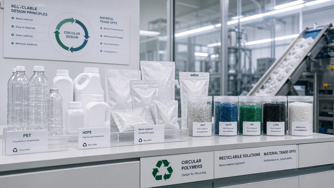 Circular Economy Polymers for Packaging: Design Rules and Material Trade-Offs