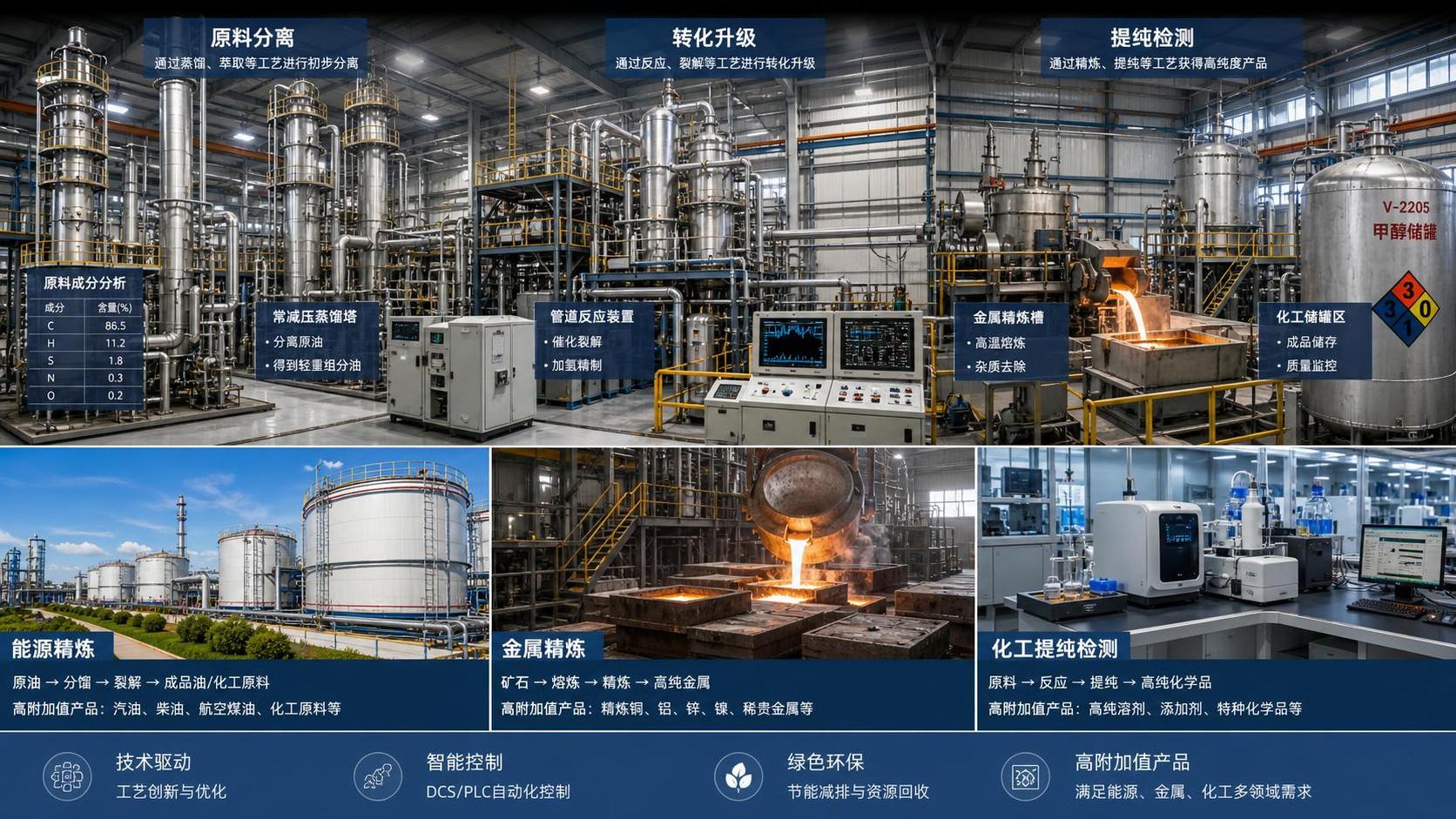 Refining Processes Explained: Main Stages, Product Outputs, and Process Differences